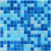 Aqua 150 4*20*20 сетка Мозаика Bonaparte Стеклянная мозаика Aqua 150 на сетке 32.7x32.7